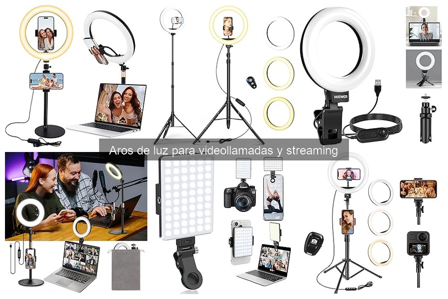 Mejores aros de luz para streamers en espacios pequeños