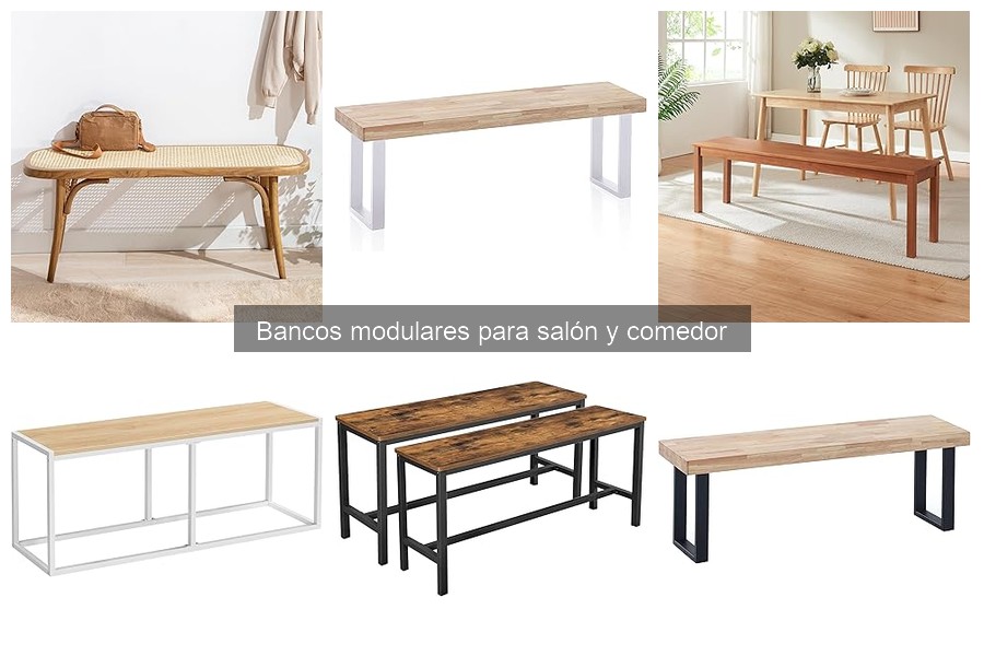 Mejores bancos modulares para salones pequeños: comparativa
