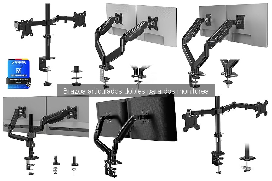 Mejores brazos articulados dobles para monitores en 2023