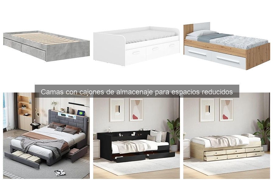Mejores camas con cajones de almacenaje para espacios pequeños