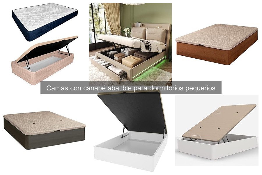 Mejores camas con canapé abatible para dormitorios pequeños