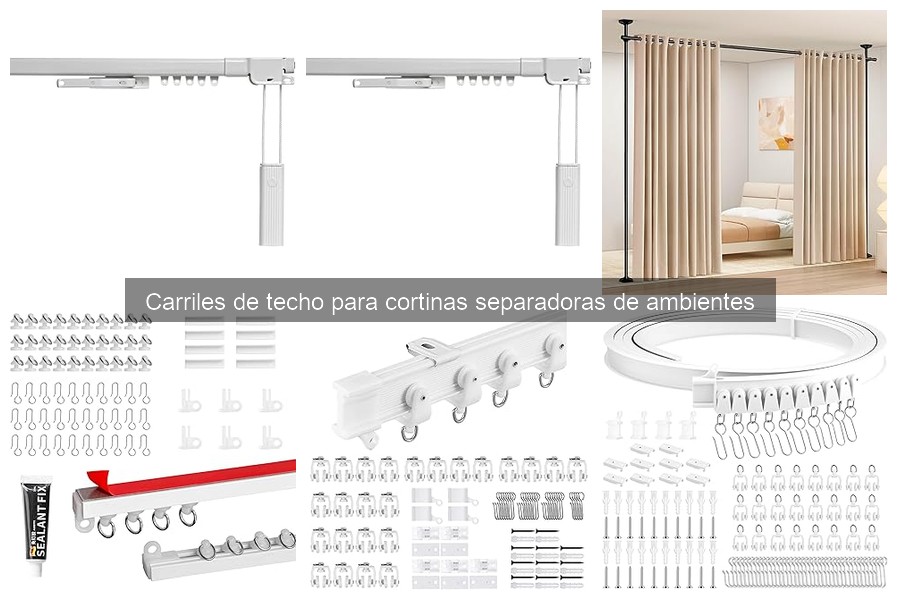 Mejores carriles de techo para cortinas separadoras: guía de compra