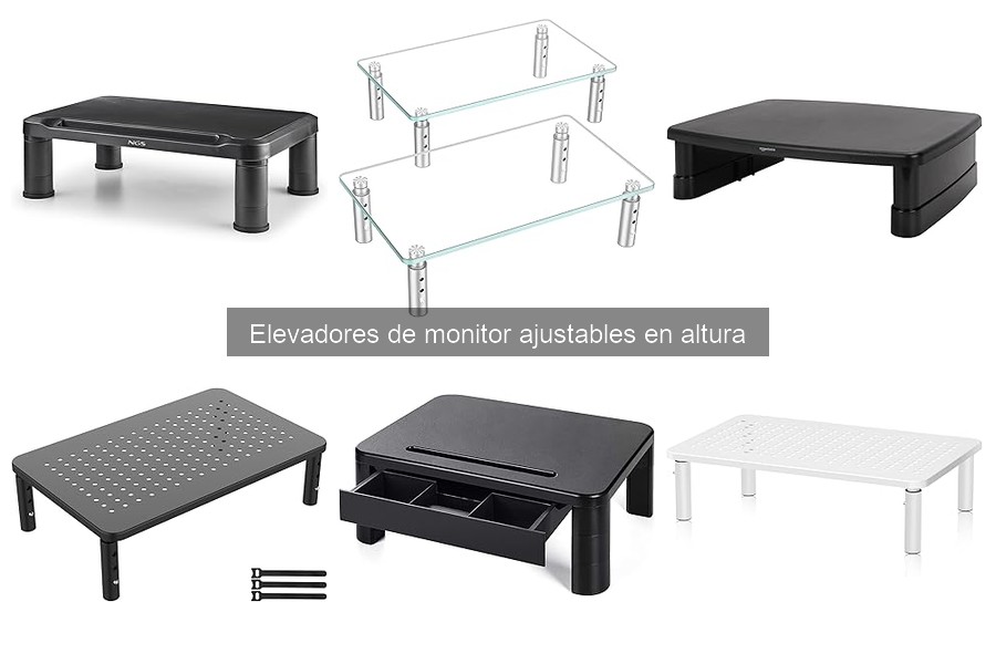 Mejores elevadores de monitor ajustables para teletrabajo