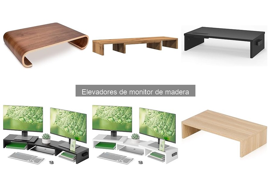 Mejores elevadores de monitor de madera para espacios pequeños