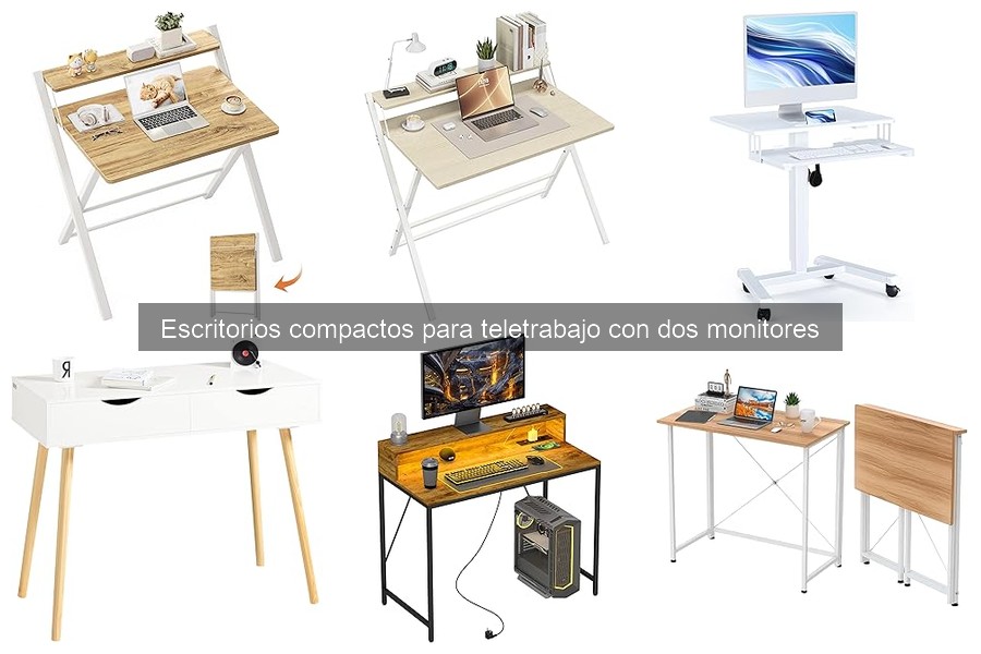Mejores escritorios compactos para teletrabajo en espacios pequeños