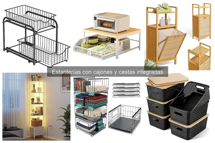 Mejores estanterías con cajones para pisos pequeños