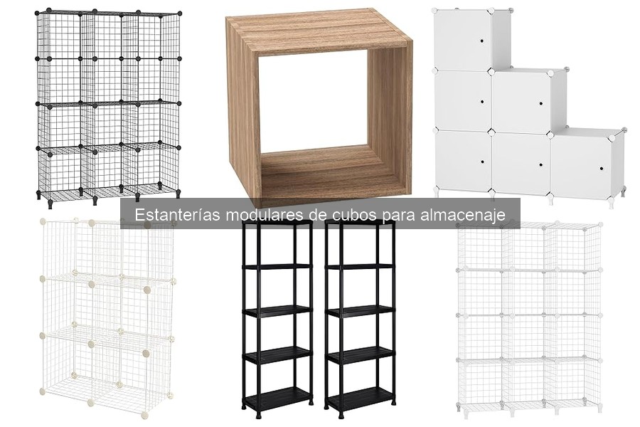 Mejores estanterías modulares de cubos para oficina en casa