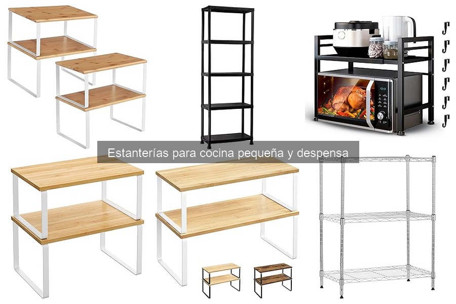 Mejores estanterías para almacenar alimentos en envases grandes