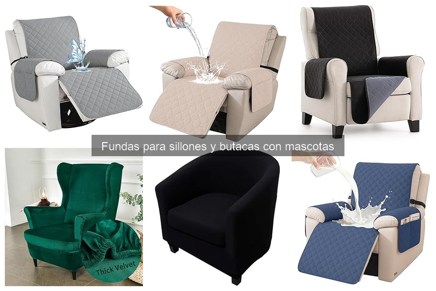 Mejores fundas para sillones de piel con mascotas en 2023