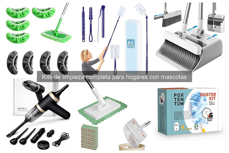 Mejores kits de limpieza para hogares con mascotas