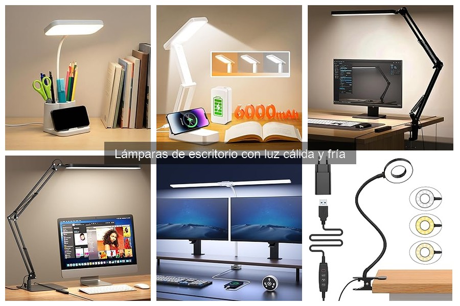 Mejores lámparas de escritorio con luz cálida y fría