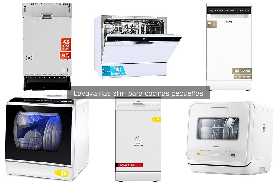Mejores lavavajillas slim para apartamentos pequeños 2023