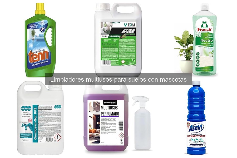 Mejores limpiadores multiusos para suelos con mascotas