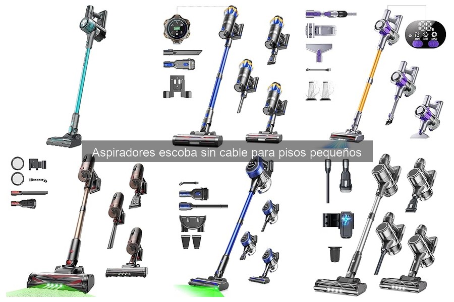 Mejores marcas de aspiradores escoba sin cable para pisos pequeños