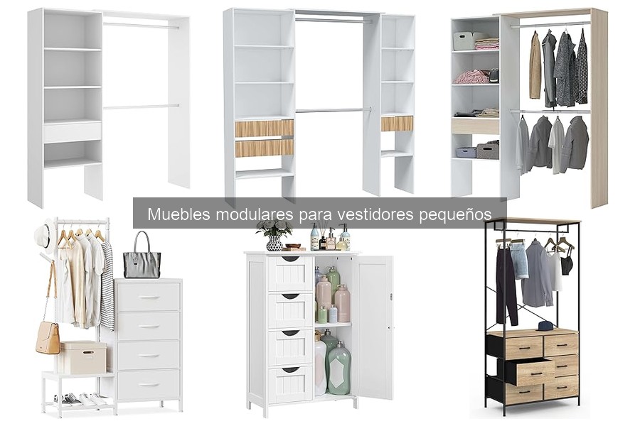 Mejores marcas de muebles modulares para vestidores pequeños