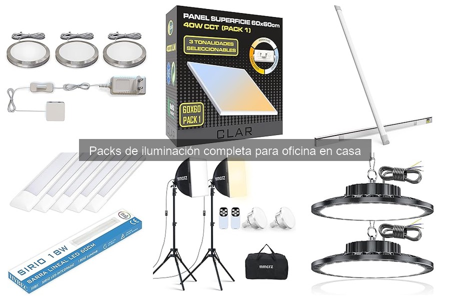 Mejores marcas de packs de iluminación para oficina en casa