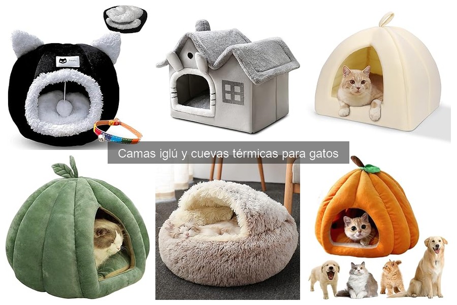 Mejores materiales para camas iglú y cuevas térmicas de gatos