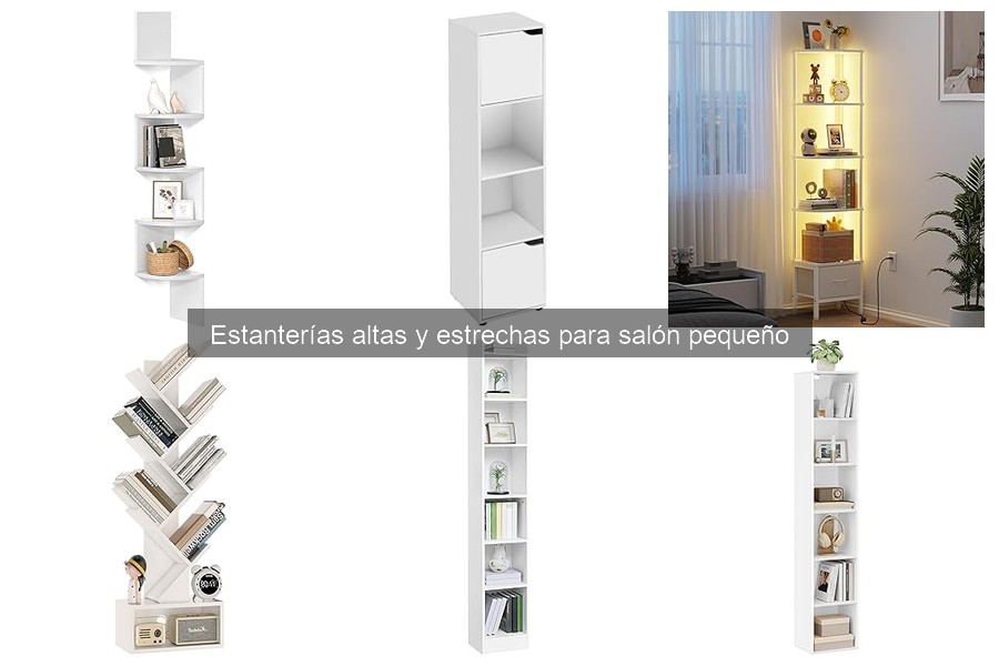 Mejores materiales para estanterías altas y estrechas