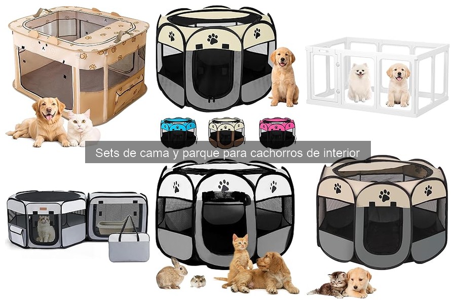 Mejores materiales para sets de cama y parque para cachorros