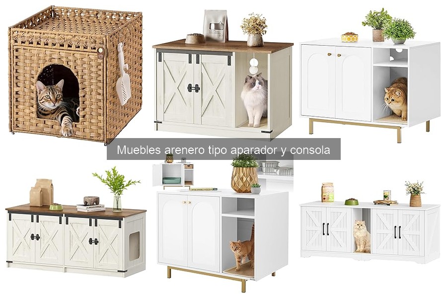 Mejores muebles areneros tipo aparador para pisos pequeños