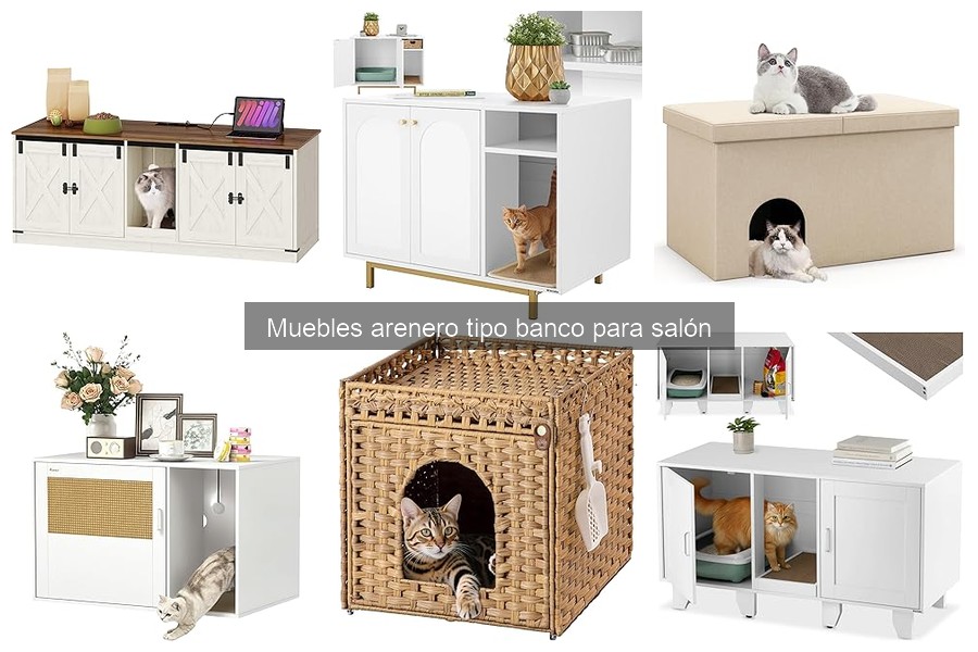 Mejores muebles areneros tipo banco para apartamentos pequeños