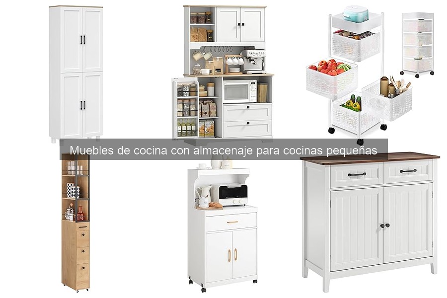 Mejores muebles de cocina con almacenaje para espacios pequeños