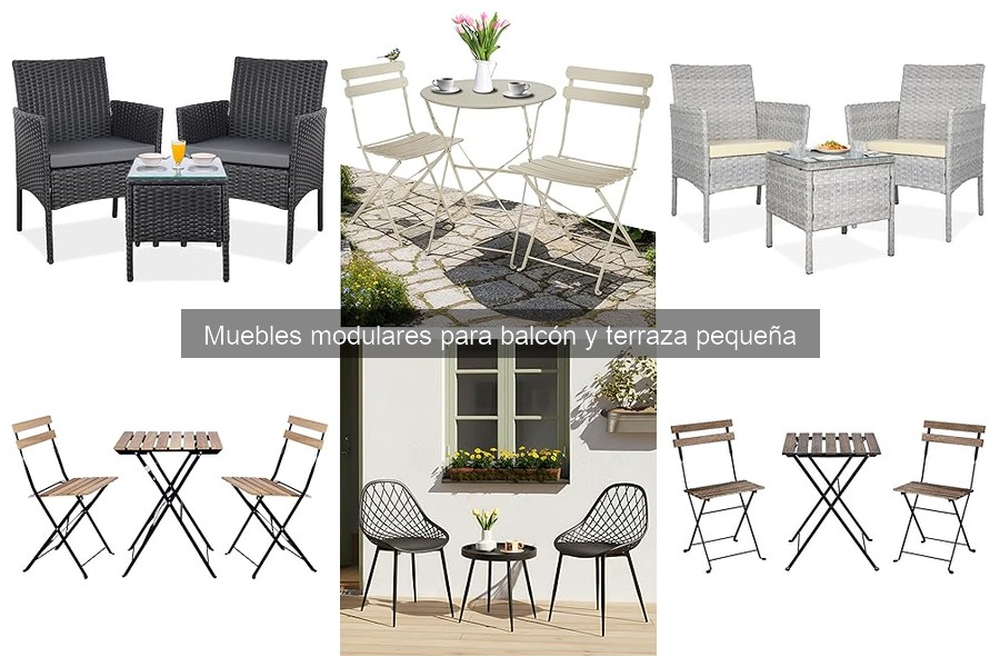Mejores muebles modulares para balcón y terraza pequeña