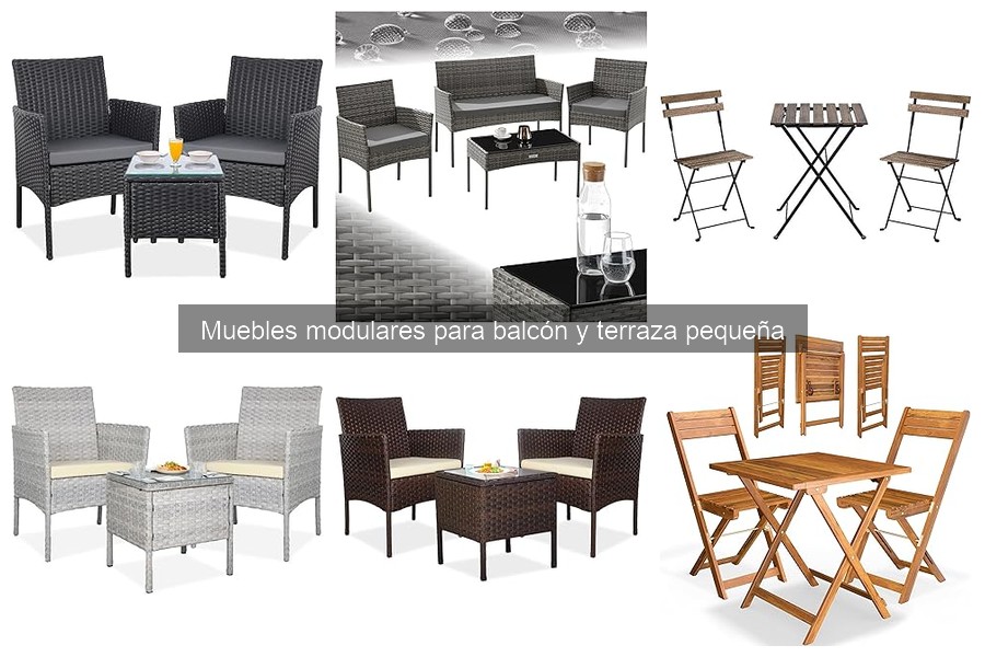 Mejores muebles modulares para terrazas pequeñas en 2023