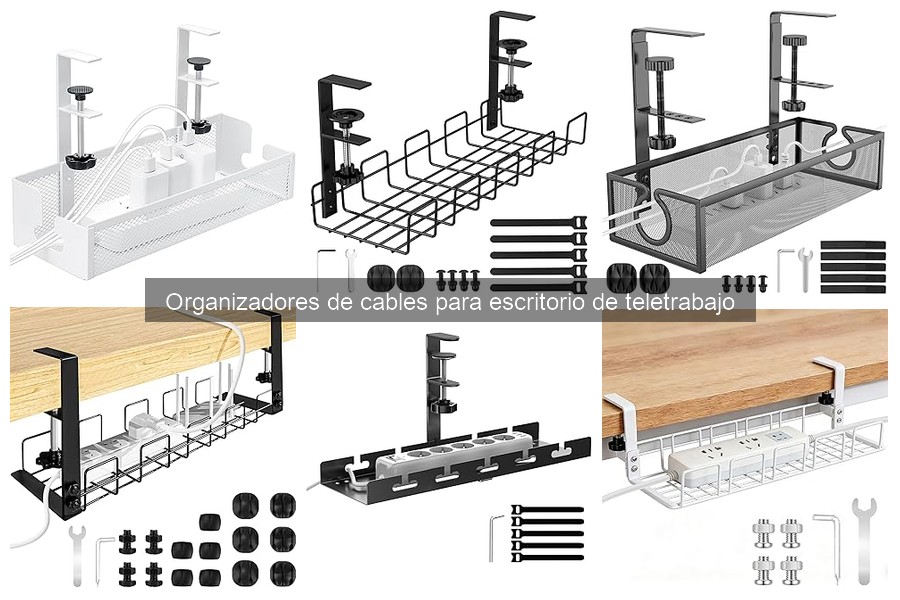Mejores organizadores de cables para escritorio en casa