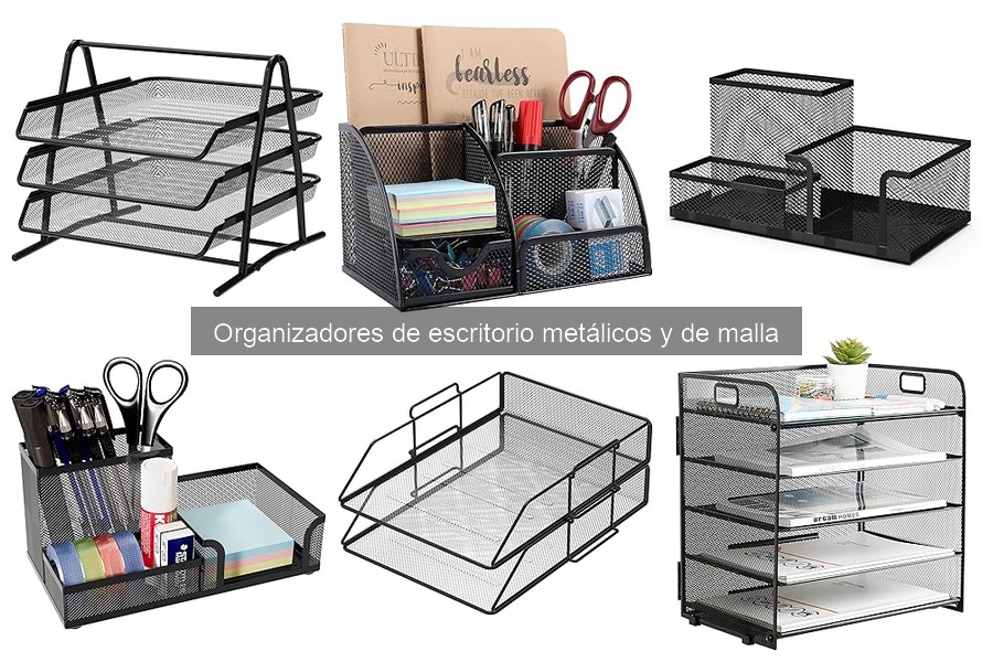 Mejores organizadores de escritorio metálicos para pisos pequeños