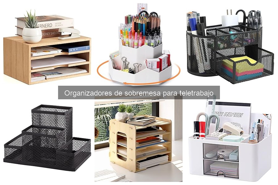 Mejores organizadores de sobremesa para teletrabajar en espacios pequeños