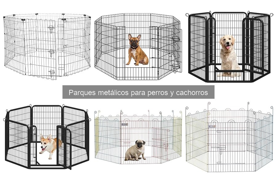 Mejores parques metálicos para perros de razas pequeñas