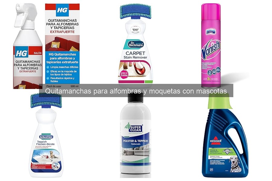 Mejores quitamanchas para alfombras con mascotas en 2023