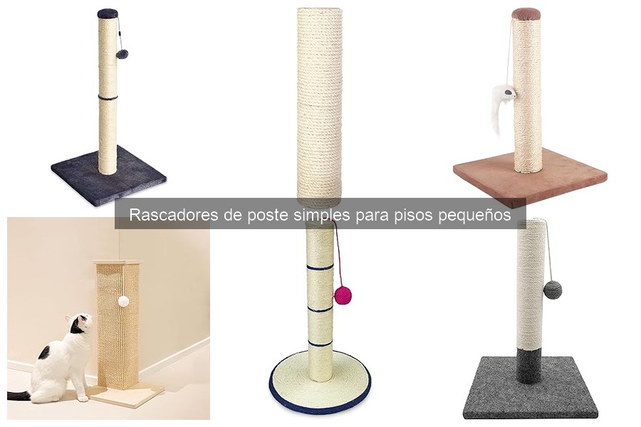 Mejores rascadores de poste simples para espacios pequeños