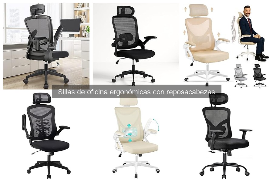 Mejores sillas ergonómicas con reposacabezas para espacios pequeños