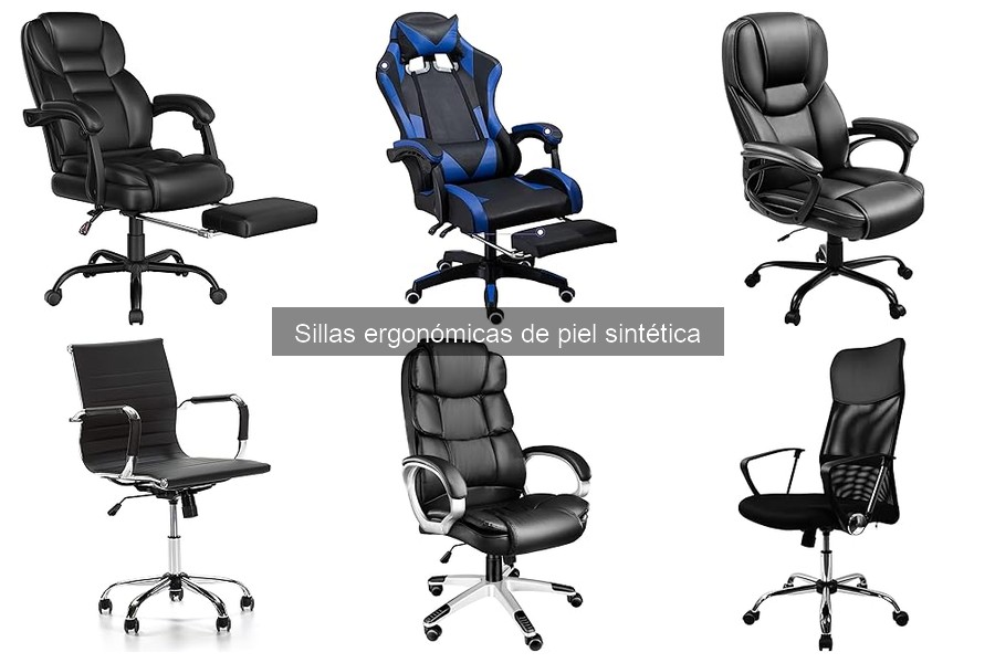 Mejores sillas ergonómicas de piel sintética para espacios pequeños