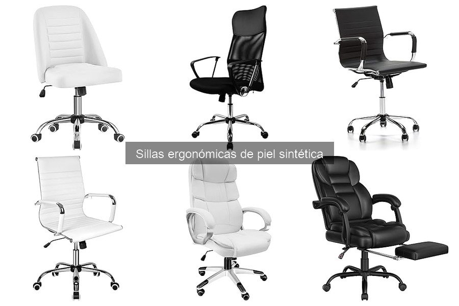 Mejores sillas ergonómicas de piel sintética para trabajar desde casa