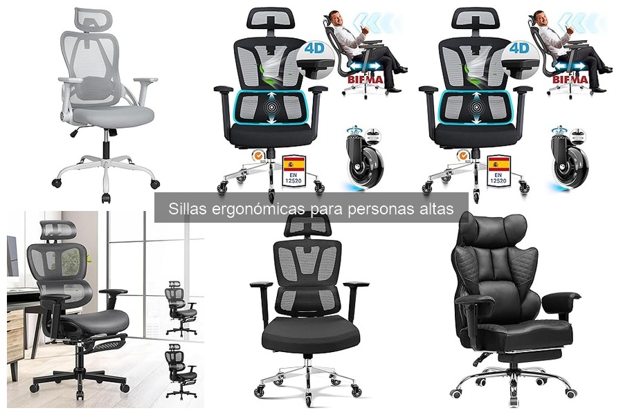 Mejores sillas ergonómicas para personas altas en 2023