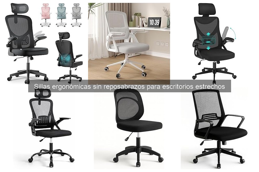 Mejores sillas ergonómicas sin reposabrazos para espacios pequeños