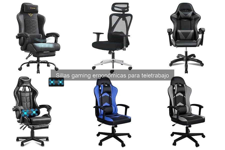 Mejores sillas gaming ergonómicas para teletrabajo