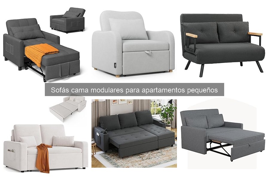 Mejores sofás cama modulares para espacios pequeños