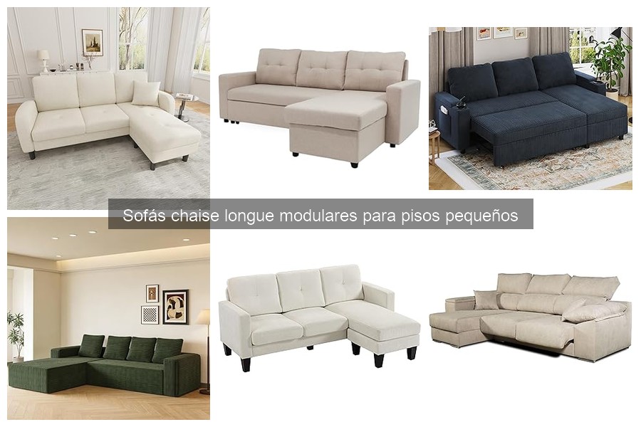 Mejores sofás chaise longue modulares para pisos pequeños 2023