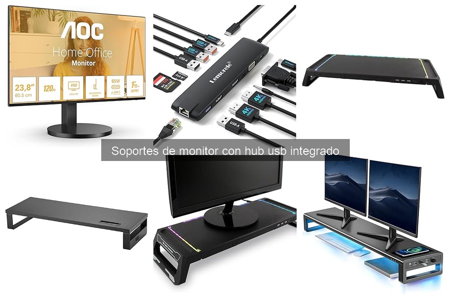 Mejores soportes de monitor con hub USB para oficinas pequeñas