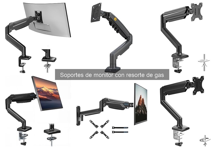Mejores soportes de monitor con resorte de gas para espacios pequeños