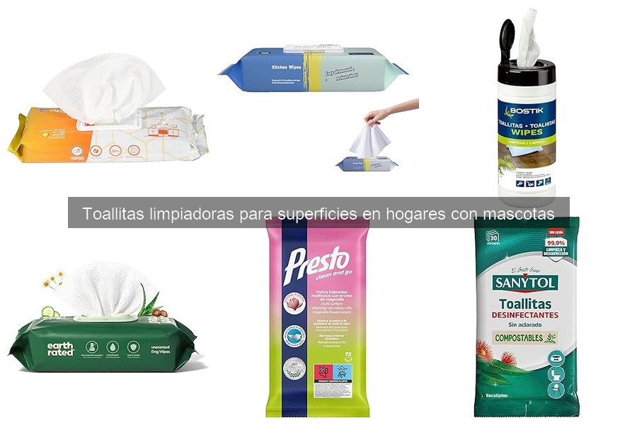 Mejores toallitas limpiadoras para superficies con mascotas