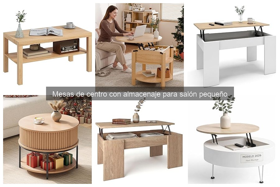 Mesas de Centro con Almacenaje para Salones Pequeños