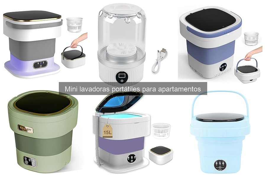 Mini lavadoras portátiles: características y funciones clave