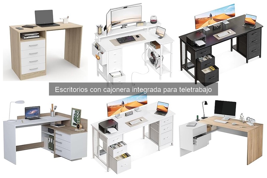 Monta tu escritorio con cajonera integrada en 5 pasos