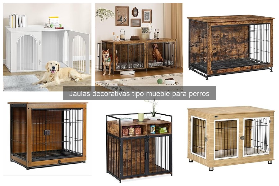 Montaje fácil de jaulas decorativas para perros en casa