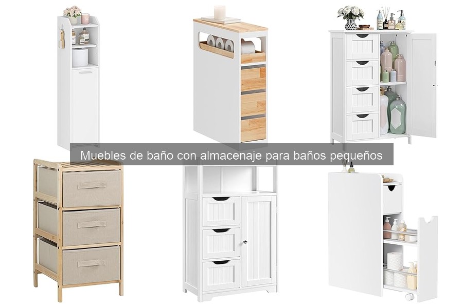 Muebles de baño con almacenaje fáciles de instalar